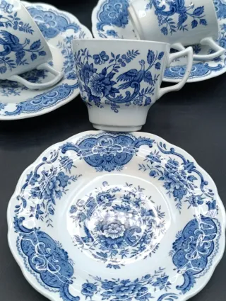Set tazas café inglesas Staffordshire