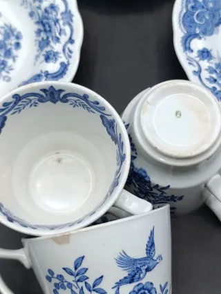 Set tazas café inglesas Staffordshire