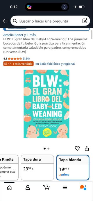 Libro BLW tapa blanda