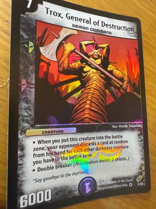Carta Duel Masters Trox, General de Destrucción