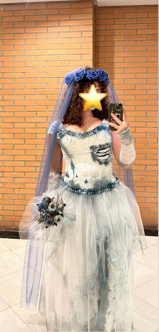 Disfraz Novia Cadáver Hecho a Mano