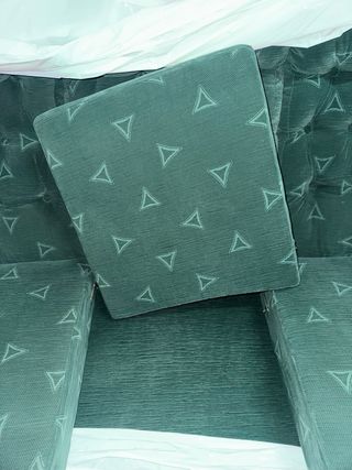 Sofá de 3 plazas vintage tapizado