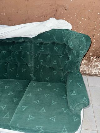 Sofá de 3 plazas vintage tapizado