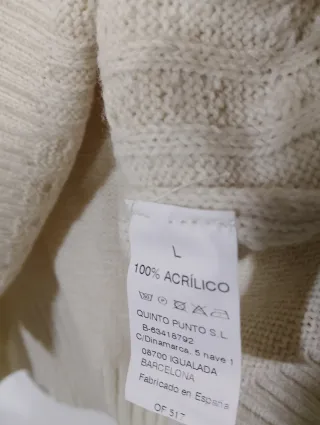 Jersey Hueso Mujer Talla L