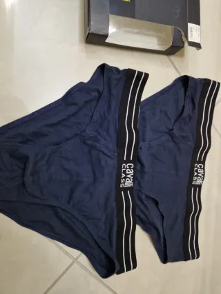 2 Slip Cavalli Class Blu Taglia XL