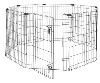 Parque para perros metálico.