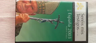 VHS visita religiosa Papa J. Pablo II España 2003