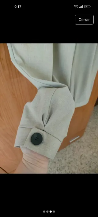 Pantalón Barrel Zara Beige