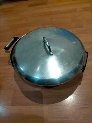 Olla grande acero inoxidable con tapa