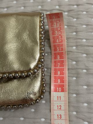 Bolso de dorado de fiesta - Zara