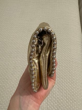 Bolso de dorado de fiesta - Zara