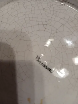 Nr.2 Piatti Maiolica Bassano Dipinti a Mano vintag