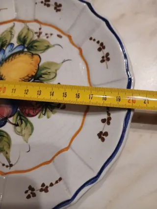 Nr.2 Piatti Maiolica Bassano Dipinti a Mano vintag