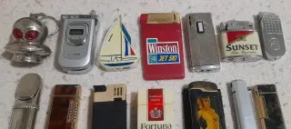 Colección 26 mecheros antiguos