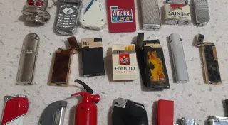 Colección 26 mecheros antiguos