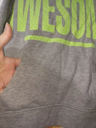 Sudadera gris Awesome 10 años