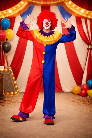 Disfraz Payaso Carnaval Adulto Talla M/L