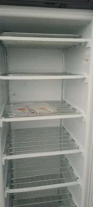 Congelador vertical industrial blanco