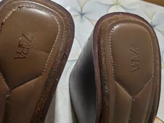 Sandalias Zara Tacon Cuña Transparente