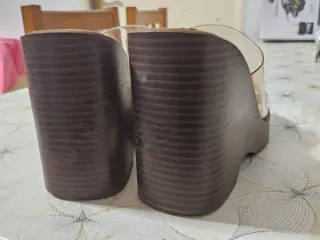 Sandalias Zara Tacon Cuña Transparente