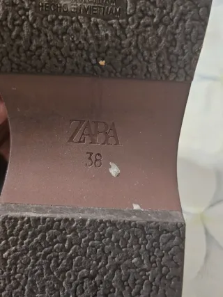 Sandalias Zara Tacon Cuña Transparente