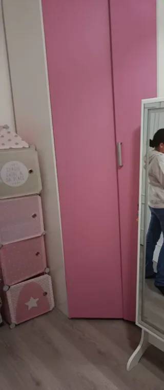 Cama 90, Armario, Estantería Blanca, textil