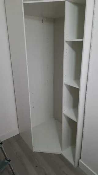 Cama 90, Armario, Estantería Blanca, textil