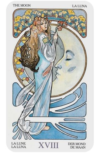 Cuadro Madera Litografía La Luna