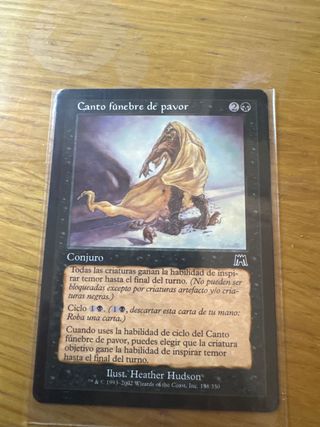Carta Magic Canto fúnebre de pavor