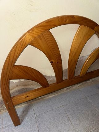 Cabecero y piecero de madera