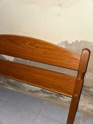 Cabecero y piecero de madera