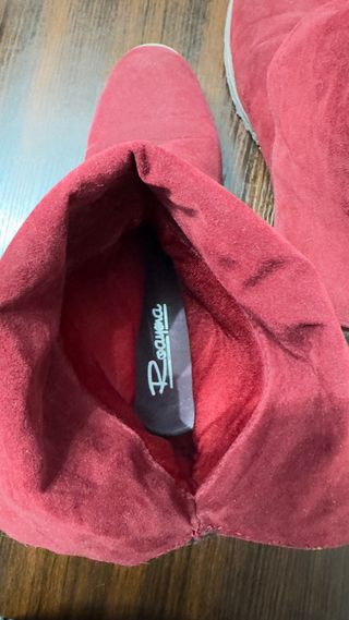 Stivaletti borgogna rossi n. 41