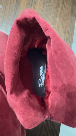 Stivaletti borgogna rossi n. 41