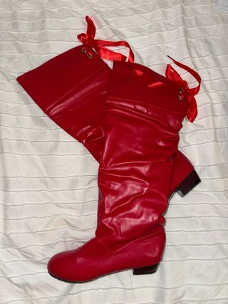 Botas altas rojas Shein