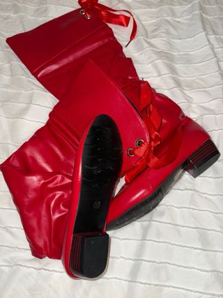 Botas altas rojas Shein