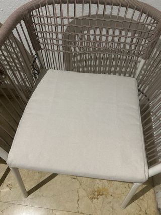 2 Sillas Ikea Segeron exterior beige/blanca