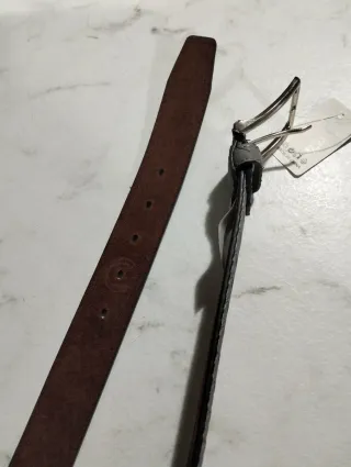 Cintura uomo intrecciata grigia