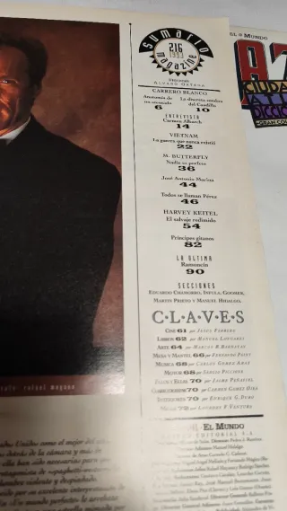 Lote 2 revistas Magazine años 90 vintage