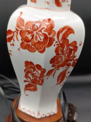 Lámpara de mesa porcelana