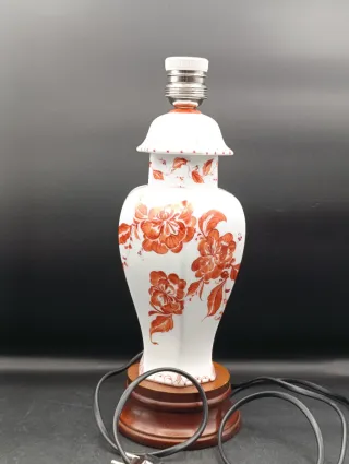 Lámpara de mesa porcelana