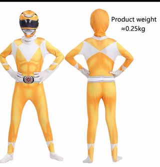 Disfraz Power Ranger Amarillo Talla S