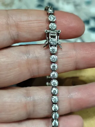 Pulsera Riviere Plata de Ley 925