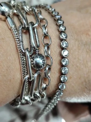 Pulsera Riviere Plata de Ley 925