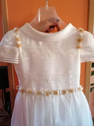 Vestido de comunión niña Talla 8/10 años y bolso