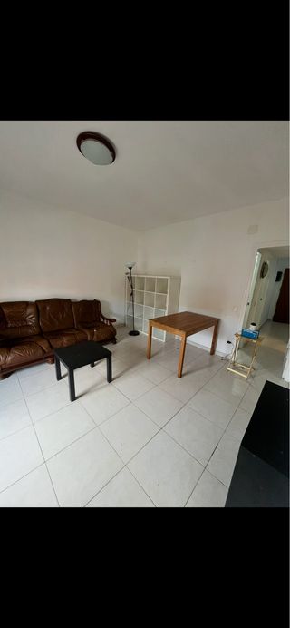 Sofá de Piel Marrón Antiguo 180cm