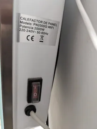 4 Estufa Helios Cristal Blanca 2000W con modo bajo