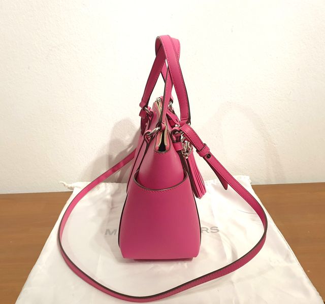 Borsa shopper in pelle Michael Kors, rosa fucsia