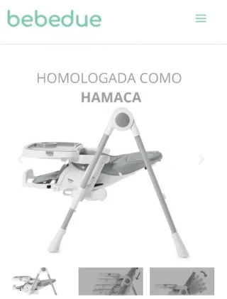 Trona Ivolia 2 en 1: Hamaca y Trona