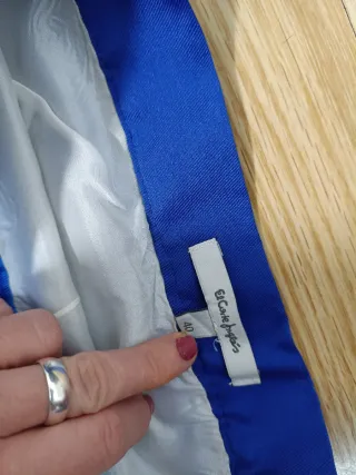 Falda invitada rayas azul y blanco