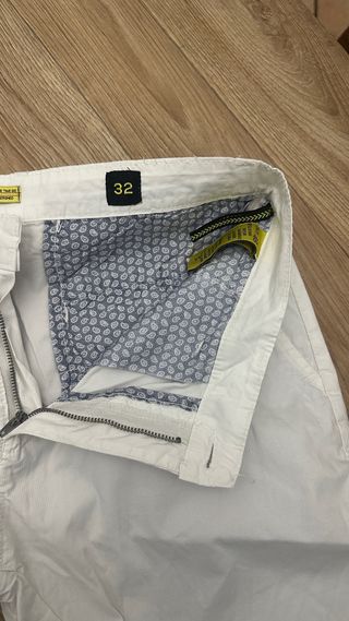Pantaloncino uomo bianco elastico